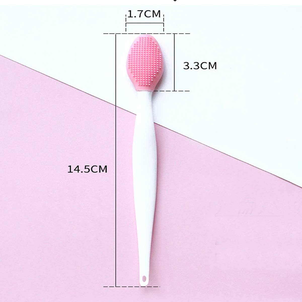 Lip Scrub Brush,2 in 1 Double-Sided Silicone Exfoliating Lip Brush Tool for Smoother and Fuller Lip Appearance (4PCS) | Habbie Beauty - Habbie Enterprise