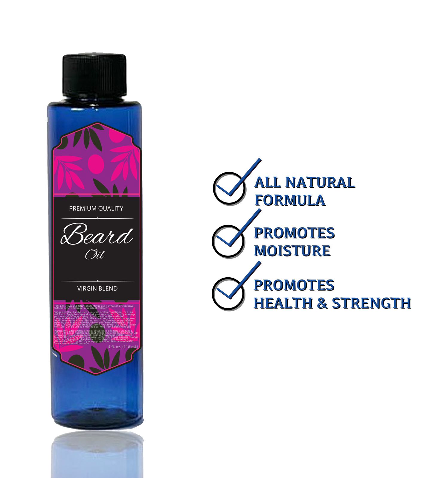 Vegan Beard Growth Oil Treatment | Habbie Beauty Supplies - Habbie Enterprise