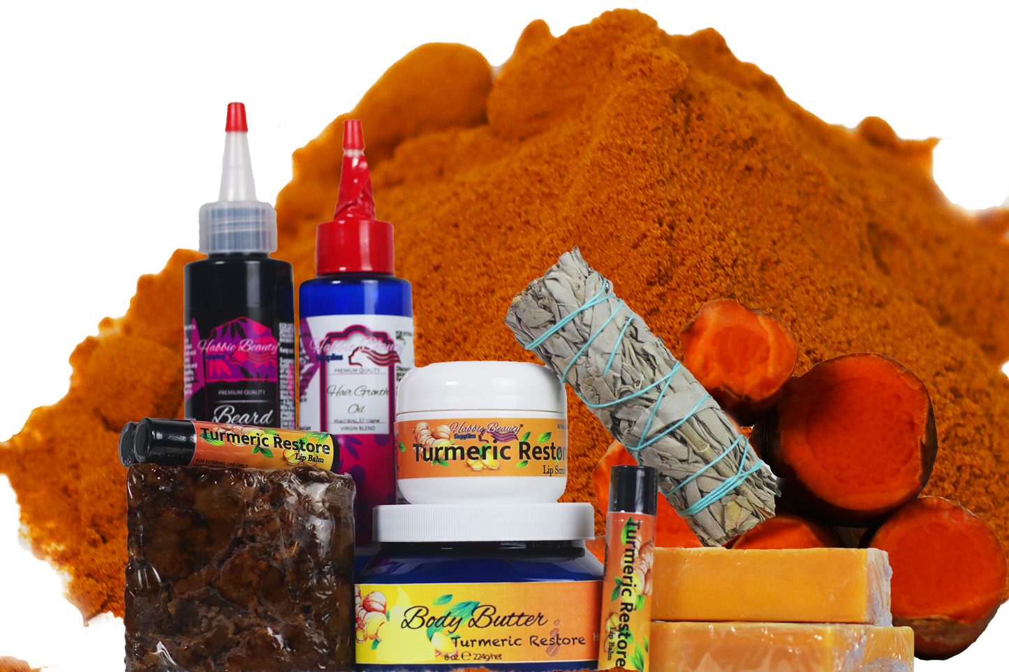 Turmeric Restore Beauty Pack | Turmeric & Hemp Restore | Habbie Beauty Supplies - Habbie Enterprise
