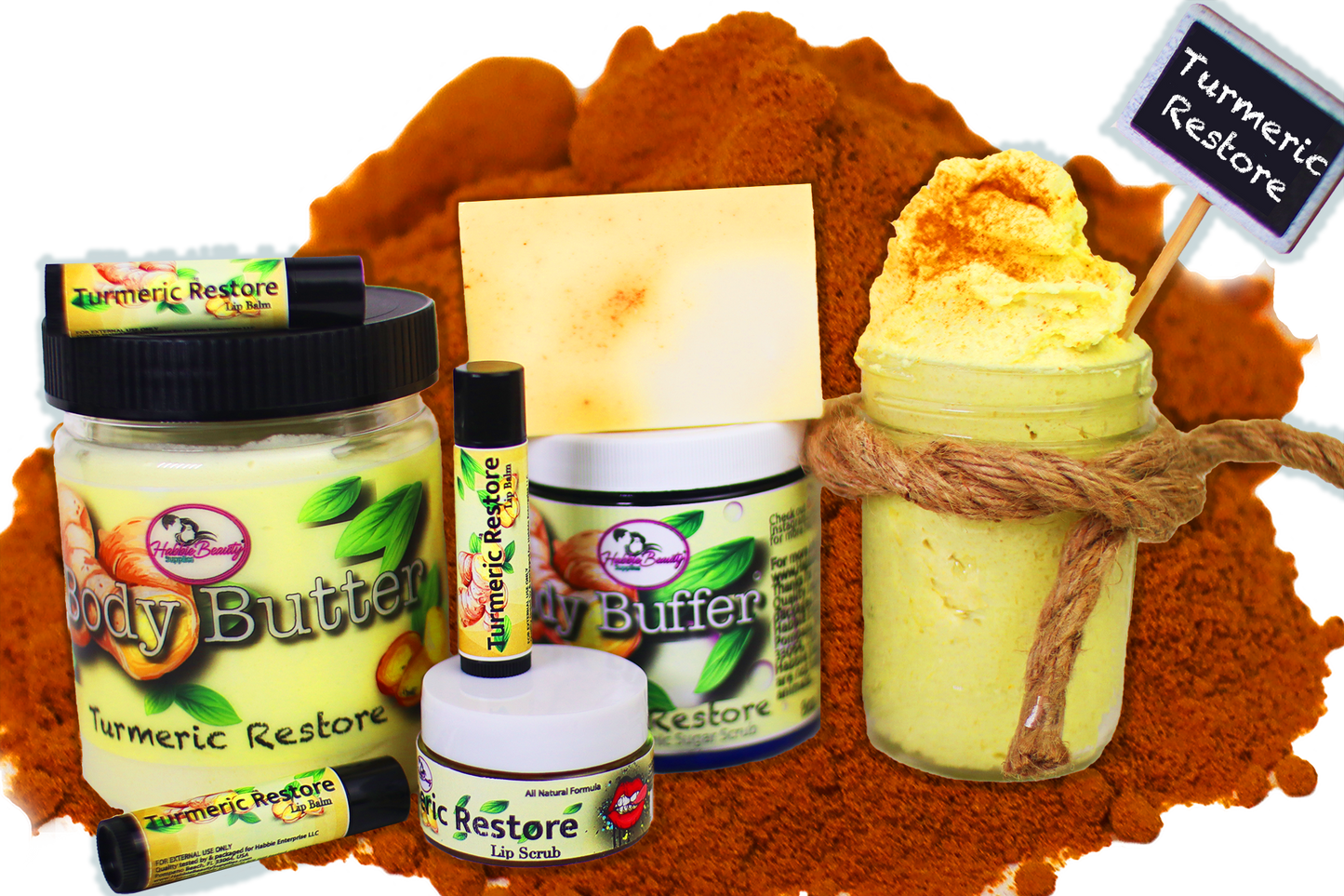 Turmeric Restore Beauty Pack | Turmeric & Hemp Restore | Habbie Beauty Supplies - Habbie Enterprise