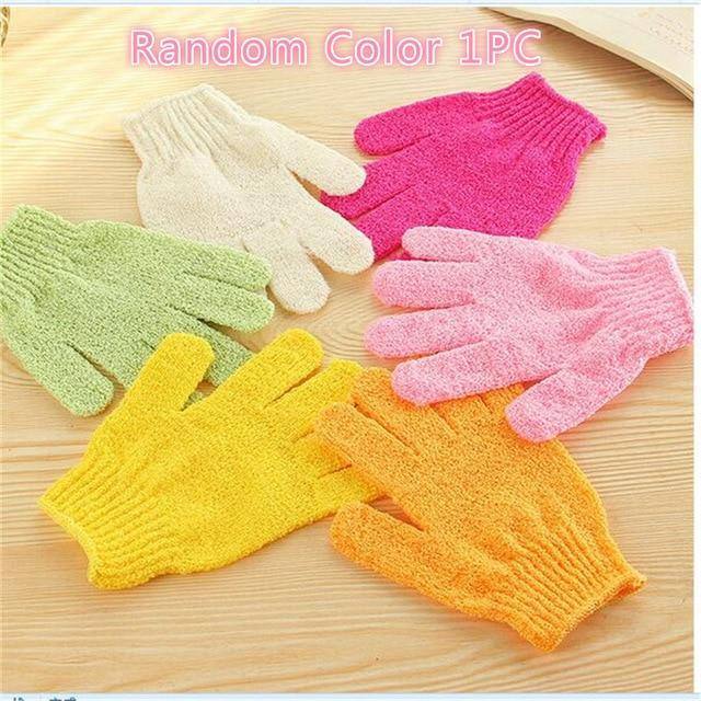 Exfoliating Bath Gloves | Face & Body Exfoliating Glove | Random Color |Skin Rubbing Mitt |nShower Scruber | Nylon Glove | Habbie Beauty - Habbie Enterprise