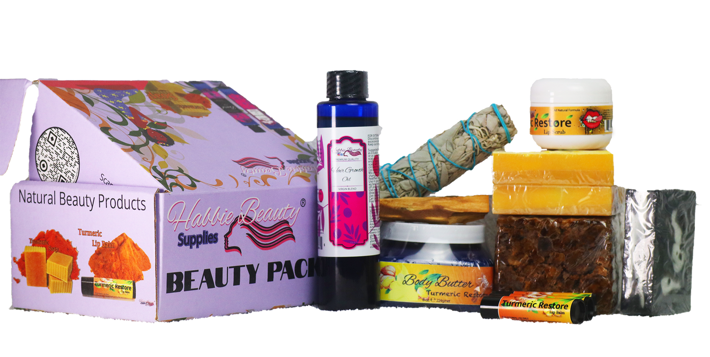 Turmeric Restore Beauty Pack | Turmeric & Hemp Restore | Habbie Beauty Supplies - Habbie Enterprise