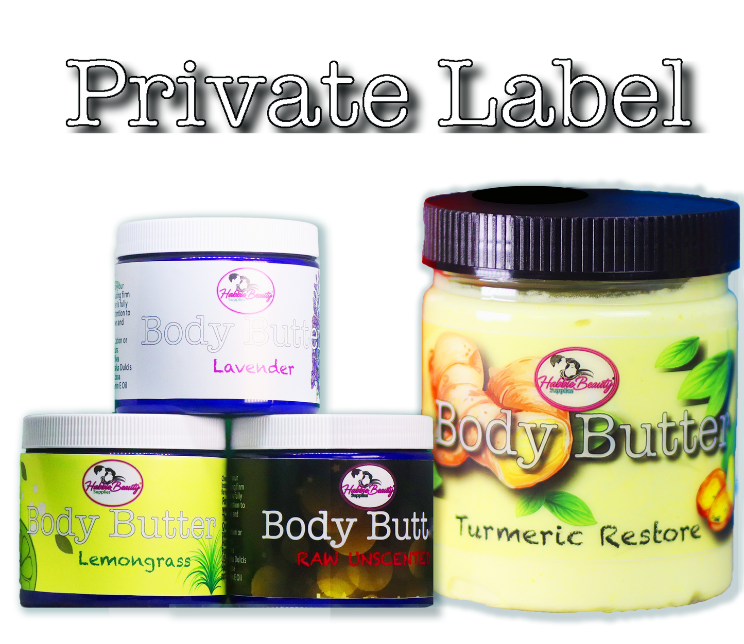 Private Label Body Butter Collection | 100% Organic | Habbie Beauty Supplies - Habbie Enterprise
